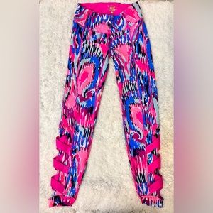 Lilly Pulitzer Luxletic Leggings Size Extra Small Crisscross Ribbon Bottoms